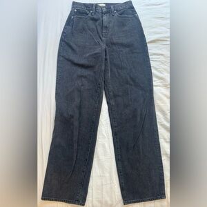 Madewell Baggy Straight Black Jeans EUC